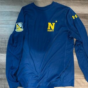 Under Armour Navy Football Blue Angels Dri Fit